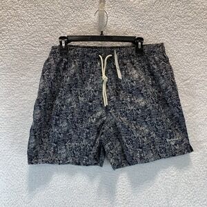 Barbour Men's Braithwell Swim Shorts Trunks XL Navy Blue Mesh Pockets Drawstring